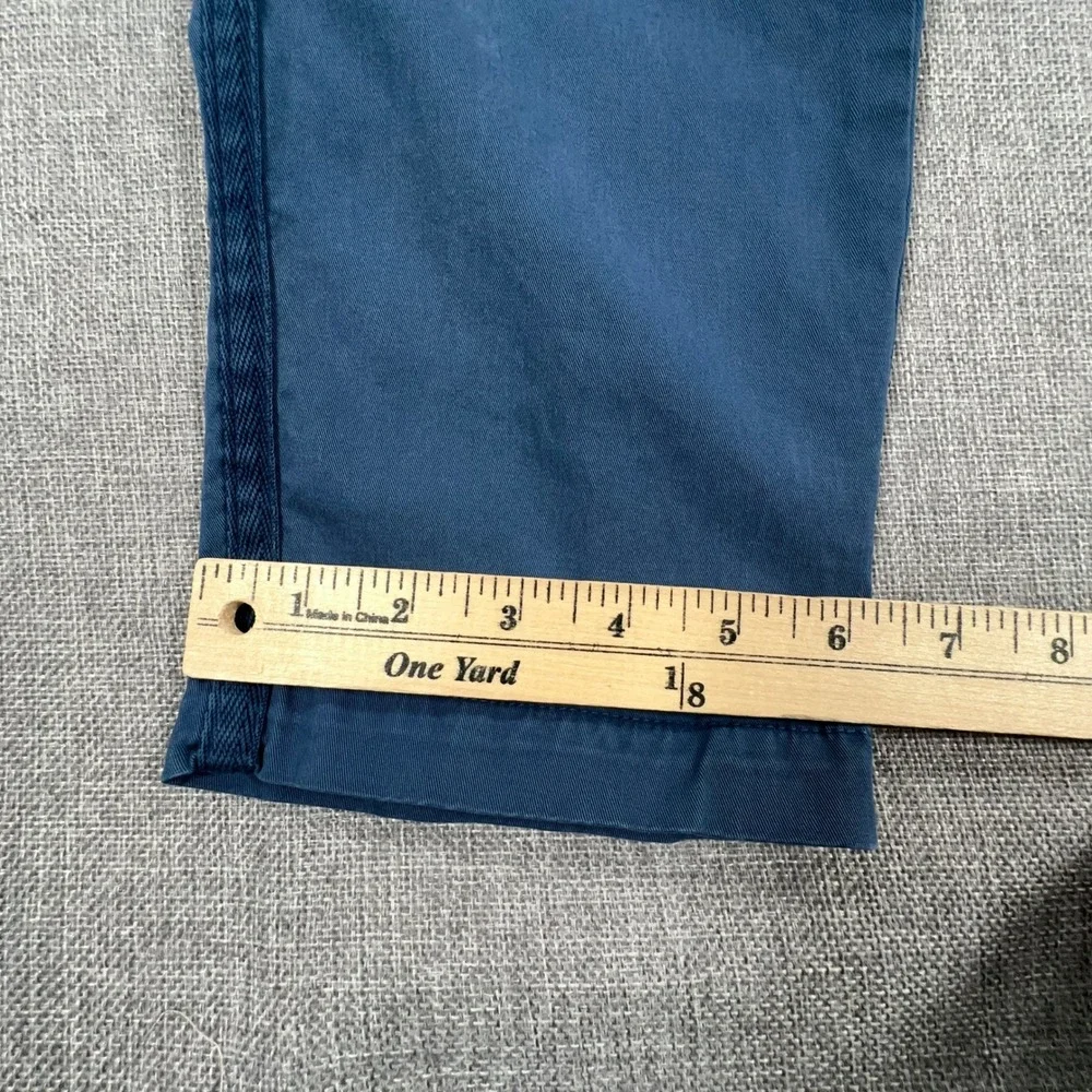 Quince Chino Pants Mens 30x27 Blue Cotton Stretch Straight Leg Office Preppy